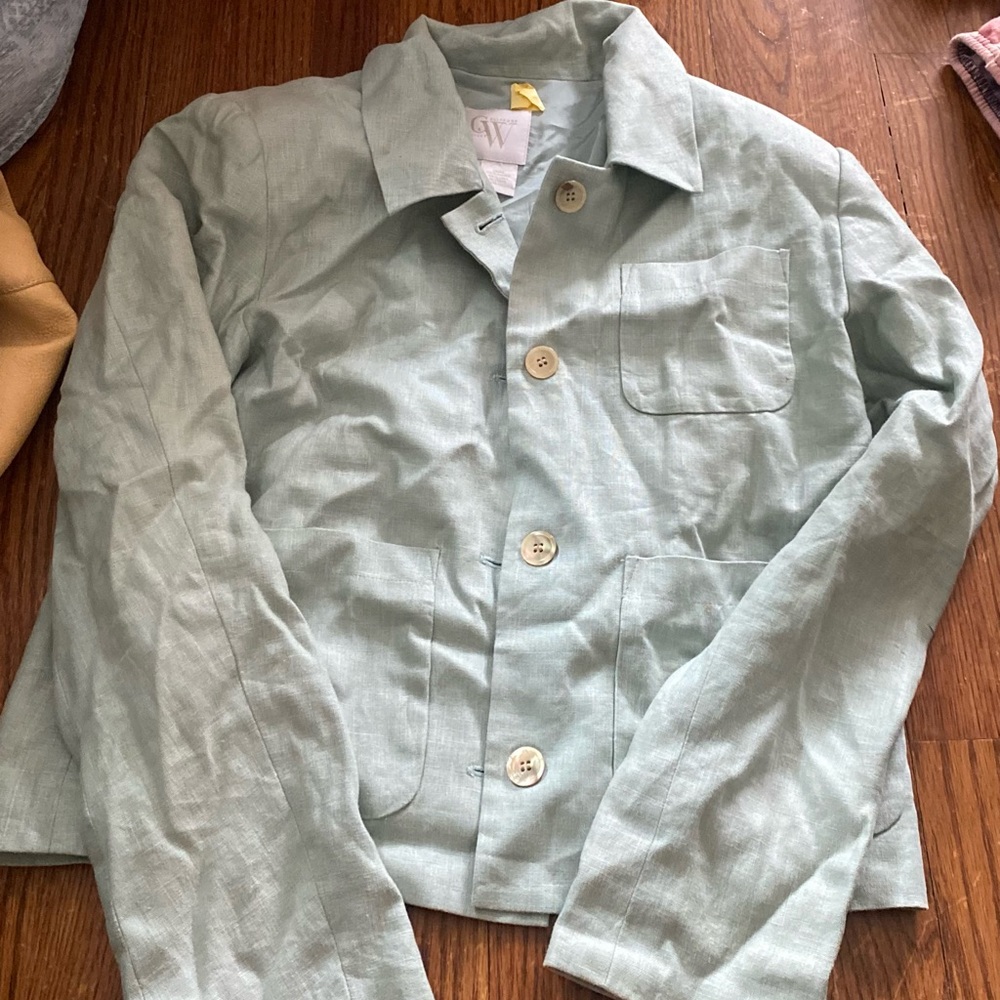 Clifford Willis linen blazer